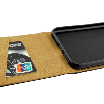 Funda de cuero TPU con tapa vertical y ranura para tarjetas para iPhone XS Max Business Style, para XS Max