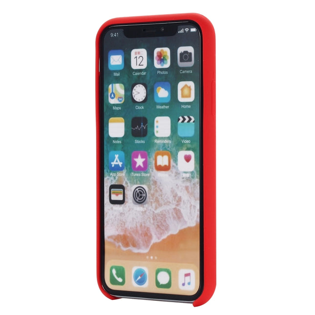 Für iPhone XS Max Four Corners Full Coverage Flüssigsilikon-Schutzhülle Rückseite, für XS Max, für XS Plus, XS Max