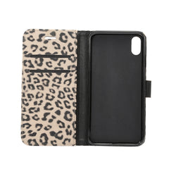 Für iPhone XS Max Leopardenmuster Horizontal Flip Ledertasche mit Halter &amp; Kartenfächern, Für XS Max