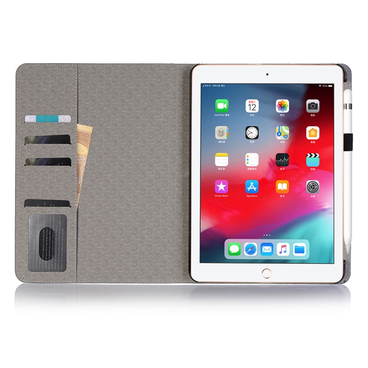 Horizontale Klapphülle aus PU-Leder mit Kreuzstruktur für iPad Air 13 2024 / iPad Pro 12,9 Zoll (2018), mit Halterung &amp; Kartenfächern &amp; Geldbörse, für iPad Air 13 2024 / iPad Pro 12,9 Zoll (2018)