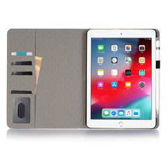 Horizontale Klapphülle aus PU-Leder mit Kreuzstruktur für iPad Air 13 2024 / iPad Pro 12,9 Zoll (2018), mit Halterung &amp; Kartenfächern &amp; Geldbörse, für iPad Air 13 2024 / iPad Pro 12,9 Zoll (2018)