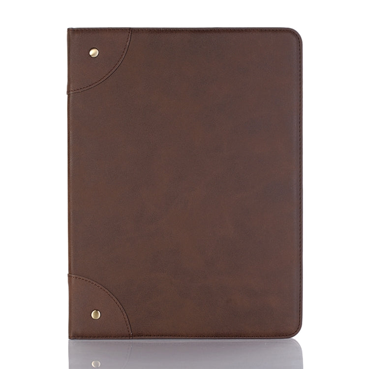 Horizontale Klapphülle aus PU-Leder im Retro-Buchstil für iPad Air 13 2024 / iPad Pro 12,9 Zoll (2018), mit Halterung &amp; Kartenfächern &amp; Geldbörse, für iPad Air 13 2024 / iPad Pro 12,9 Zoll (2018)