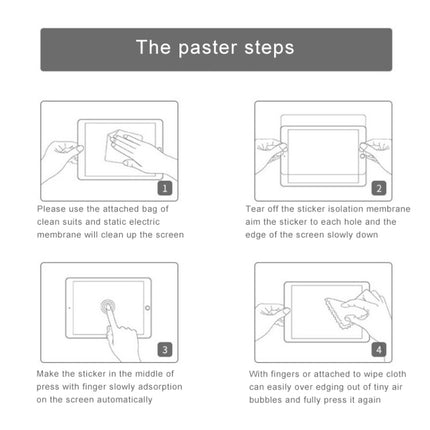 Película de vidrio templado a prueba de explosiones anti rayos azules 9H 2.5D de 0,33 mm para iPad Pro 12.9 (2017) / (2015), para iPad Pro 12.9 (2017) / (2015)