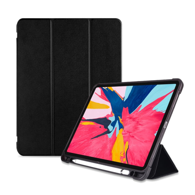 Dreifach faltbare, stoßfeste TPU-Schutzhülle für iPad Pro 11 Zoll (2018) / (2020), mit Halterung und Stiftschlitz, iPad Pro 11 Zoll (2018) / (2020)