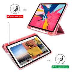 Three-folding Shockproof TPU Protective Case for iPad Pro 11 inch (2018) / (2020), with Holder & Pen Slot, iPad Pro 11 inch (2018) / (2020)