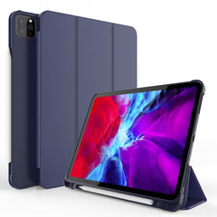 Three-folding Shockproof TPU Protective Case for iPad Pro 11 inch (2018) / (2020), with Holder & Pen Slot, iPad Pro 11 inch (2018) / (2020)