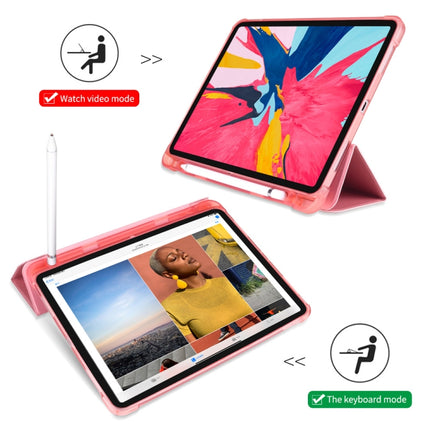 Dreifach faltbare, stoßfeste TPU-Schutzhülle für iPad Pro 11 Zoll (2018) / (2020), mit Halterung und Stiftschlitz, iPad Pro 11 Zoll (2018) / (2020)