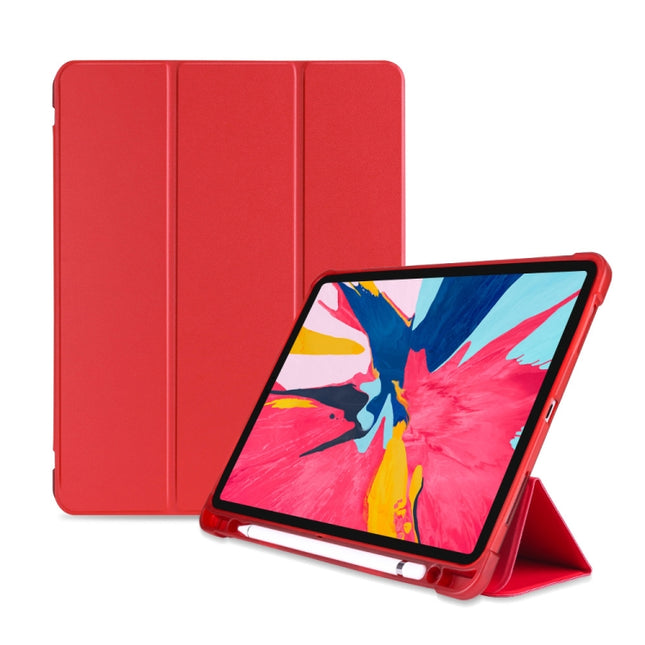 Funda protectora de TPU a prueba de golpes con tres pliegues para iPad Pro de 11 pulgadas (2018) / (2020), con soporte y ranura para lápiz, iPad Pro de 11 pulgadas (2018) / (2020)