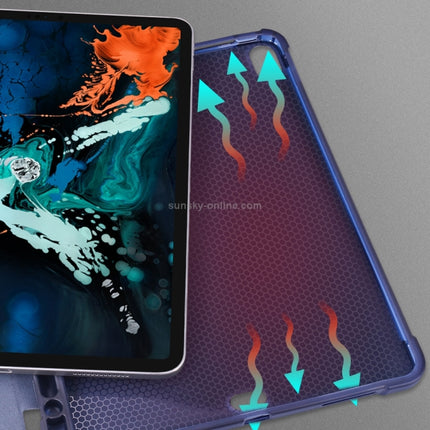 Dreifach faltbare, stoßfeste TPU-Schutzhülle für iPad Pro 11 Zoll (2018) / (2020), mit Halterung und Stiftschlitz, iPad Pro 11 Zoll (2018) / (2020)