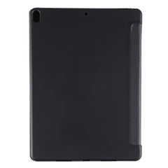 PU Plastic Bottom Case Foldable Deformation Left and Right Flip Leather Case with Three Fold Bracket & Smart Sleep for iPad Air3 2019