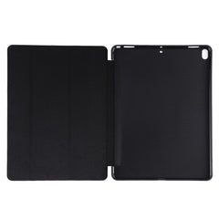 PU Plastic Bottom Case Foldable Deformation Left and Right Flip Leather Case with Three Fold Bracket & Smart Sleep for iPad Air3 2019