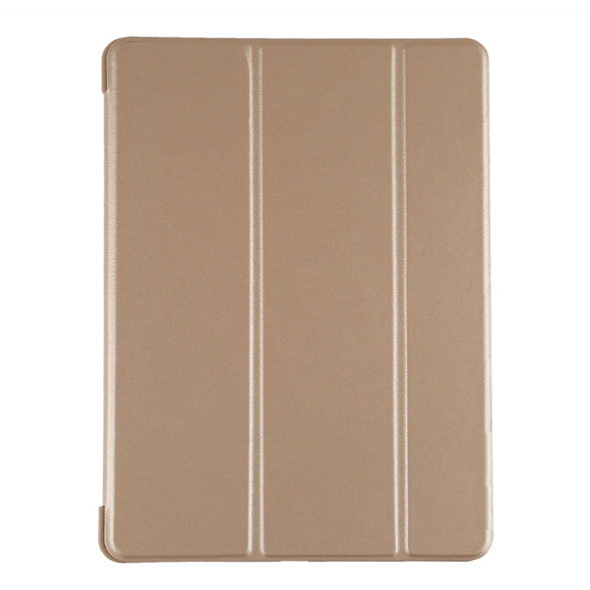 PU Plastic Bottom Case Foldable Deformation Left and Right Flip Leather Case with Three Fold Bracket & Smart Sleep for iPad Air3 2019