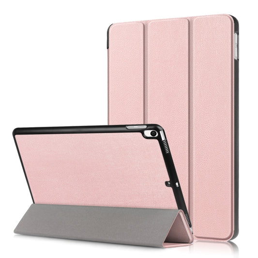 Custer Texture Horizontal Flip Leather Case for  iPad Air 2019 10.5 inch, with Three-folding Holder & Sleep / Wake-up Function, For iPad Air 2019 10.5 inch