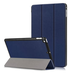 Custer Texture Horizontal Flip Leather Case for  iPad Mini 2019 & Mini 4, with Three-folding Holder & Sleep / Wake-up Function, For iPad Mini 2019 & Mini 4