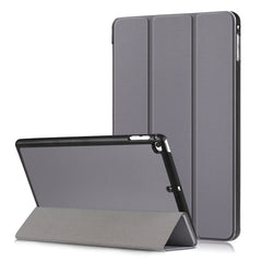 Custer Texture Horizontal Flip Leather Case for  iPad Mini 2019 & Mini 4, with Three-folding Holder & Sleep / Wake-up Function, For iPad Mini 2019 & Mini 4