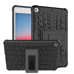 Tire Texture TPU+PC Shockproof Case for iPad Mini 2019, with Holder, For iPad Mini 2019