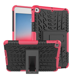 Tire Texture TPU+PC Shockproof Case for iPad Mini 2019, with Holder, For iPad Mini 2019