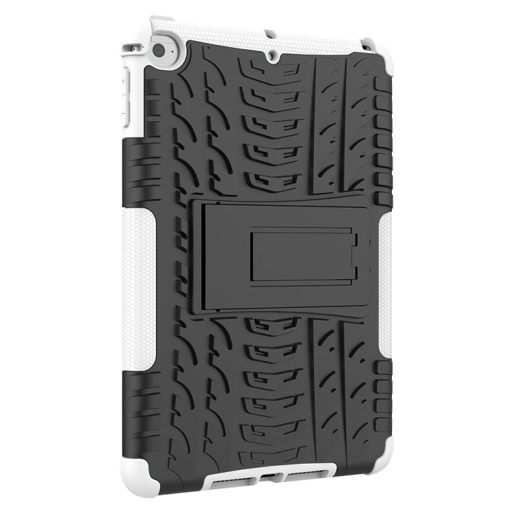 Funda a prueba de golpes de TPU+PC con textura de neumático para iPad Mini 2019, con soporte, para iPad Mini 2019