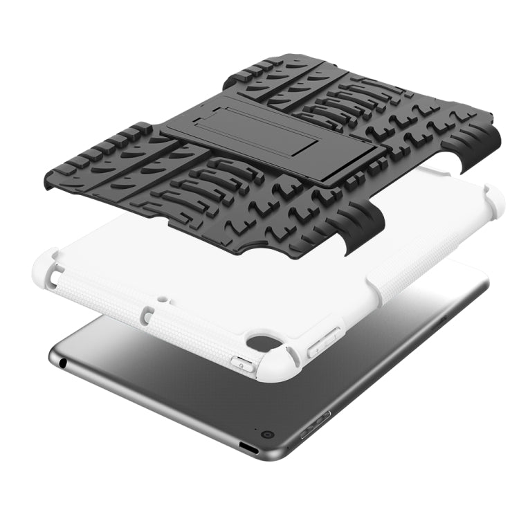 Funda a prueba de golpes de TPU+PC con textura de neumático para iPad Mini 2019, con soporte, para iPad Mini 2019