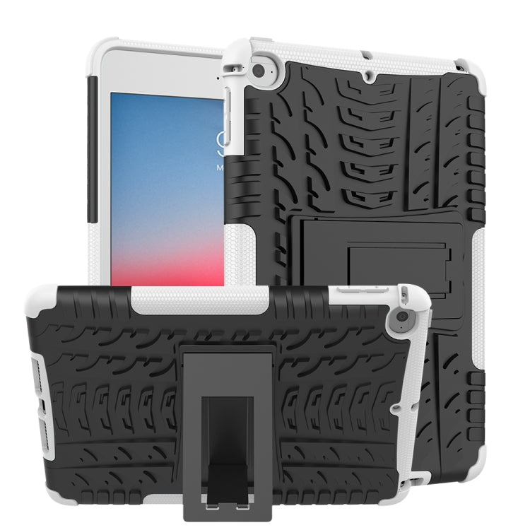Funda a prueba de golpes de TPU+PC con textura de neumático para iPad Mini 2019, con soporte, para iPad Mini 2019