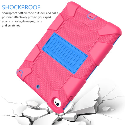 Stoßfeste zweifarbige Silikonschutzhülle für iPad Mini 2019 &amp; 4, mit Halterung (Rosenrot+Blau), IPRO0183A, IPRO0183B, IPRO0183C, IPRO0183D, IPRO0183E, IPRO0183F, IPRO0183G, IPRO0183H, IPRO0183I, IPRO0183J, IPRO0183K