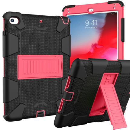 Stoßfeste zweifarbige Silikonschutzhülle für iPad Mini 2019 &amp; 4, mit Halterung (Rosenrot+Blau), IPRO0183A, IPRO0183B, IPRO0183C, IPRO0183D, IPRO0183E, IPRO0183F, IPRO0183G, IPRO0183H, IPRO0183I, IPRO0183J, IPRO0183K