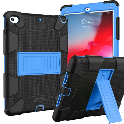 Stoßfeste zweifarbige Silikonschutzhülle für iPad Mini 2019 &amp; 4, mit Halterung (Rosenrot+Blau), IPRO0183A, IPRO0183B, IPRO0183C, IPRO0183D, IPRO0183E, IPRO0183F, IPRO0183G, IPRO0183H, IPRO0183I, IPRO0183J, IPRO0183K
