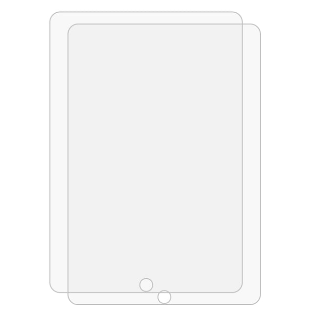 2 PCS For iPad 10.2 2021 / 2020 / 2019 9H Straight Edge Explosion-proof Tempered Glass Film, For iPad 10.2 2021 / 2020 / 2019