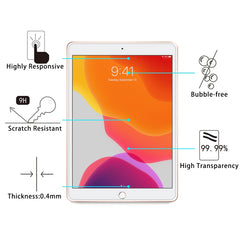 2 PCS For iPad 10.2 2021 / 2020 / 2019 9H Straight Edge Explosion-proof Tempered Glass Film, For iPad 10.2 2021 / 2020 / 2019