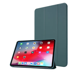 For iPad Pro 11 (2020) PC + PU Leather Tablet Case with Three-folding Holder, For iPad Pro 11 (2020)