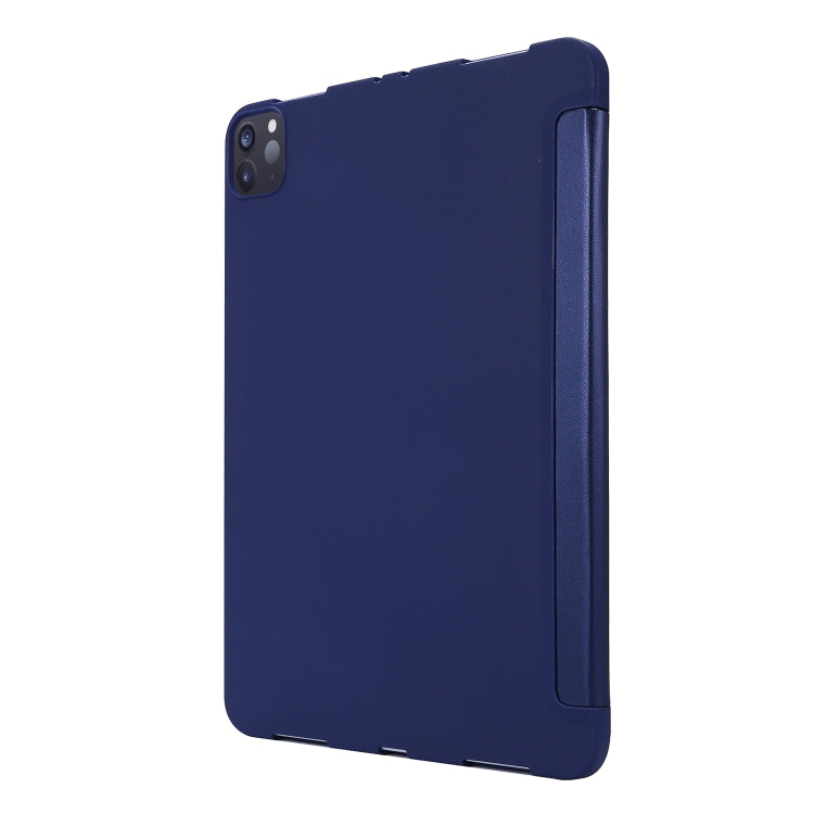 For iPad Pro 11 (2020) PC + PU Leather Tablet Case with Three-folding Holder, For iPad Pro 11 (2020)