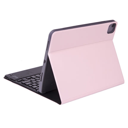 X-11BCS Skin Plain Texture Detachable Bluetooth Keyboard Tablet Case for iPad Pro 11 inch 2020 / 2018, with Touchpad & Pen Slot & Backlight