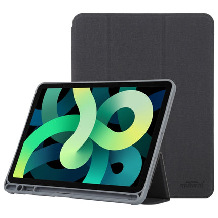 Mutural YASHI-Serie TPU + PU-Stoffmuster Textur Horizontal Flip Ledertasche mit dreifach klappbarem Halter &amp; Stiftschlitz &amp; Wake-up/Sleep-Funktion für iPad Air 2022 / 2020 10.9, für iPad Air 2022 / 2020 10.9