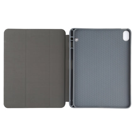 Mutural YASHI-Serie TPU + PU-Stoffmuster Textur Horizontal Flip Ledertasche mit dreifach klappbarem Halter &amp; Stiftschlitz &amp; Wake-up/Sleep-Funktion für iPad Air 2022 / 2020 10.9, für iPad Air 2022 / 2020 10.9