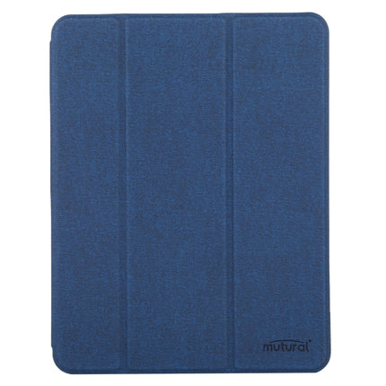 Mutural YASHI Series TPU + PU Cloth Pattern Texture Horizontal Flip Leather Case with Three-folding Holder & Pen Slot & Wake-up / Sleep Function For iPad Air 2022 / 2020 10.9, For iPad Air 2022 / 2020 10.9