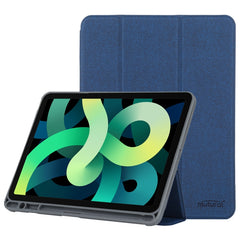 Mutural YASHI Series TPU + PU Cloth Pattern Texture Horizontal Flip Leather Case with Three-folding Holder & Pen Slot & Wake-up / Sleep Function For iPad Air 2022 / 2020 10.9, For iPad Air 2022 / 2020 10.9