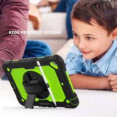 Shockproof Black Silica Gel + Colorful PC Protective Case for iPad Mini 2019 / Mini 4, with Holder & Shoulder Strap & Hand Strap & Pen Slot, iPad Mini 2019 / Mini 4