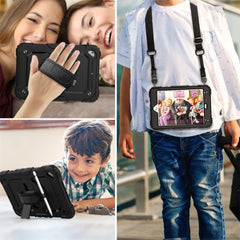 Shockproof Colorful Silica Gel + PC Protective Case for iPad Mini 2019 / Mini 4, with Holder & Shoulder Strap & Hand Strap & Pen Slot, For iPad Mini 2019 / Mini 4