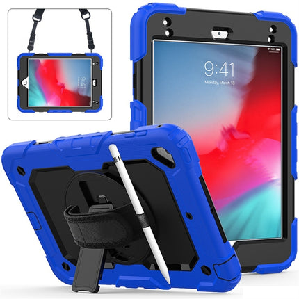 Stoßfeste, farbenfrohe Schutzhülle aus Kieselgel und PC für iPad Mini 2019/Mini 4, mit Halterung &amp; Schultergurt &amp; Handschlaufe &amp; Stiftschlitz, für iPad Mini 2019/Mini 4