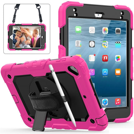Shockproof Colorful Silica Gel + PC Protective Case for iPad Mini 2019 / Mini 4, with Holder & Shoulder Strap & Hand Strap & Pen Slot, For iPad Mini 2019 / Mini 4