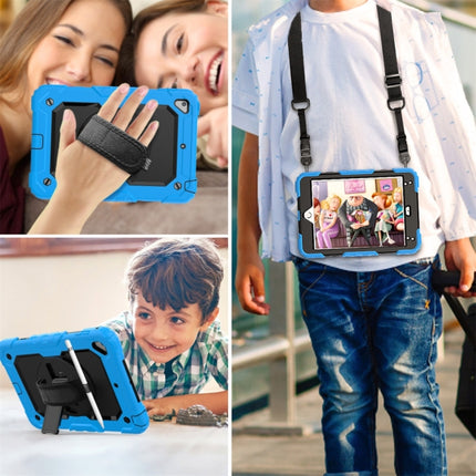 Funda protectora de gel de sílice y PC a prueba de golpes para iPad Mini 2019/Mini 4, con soporte, correa para el hombro, correa para la mano y ranura para bolígrafo, para iPad Mini 2019/Mini 4