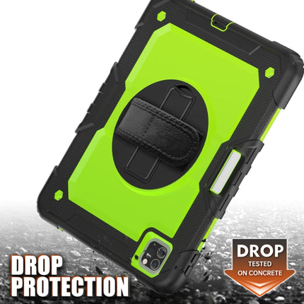 For iPad Pro 11 inch (2018) / Pro 11 inch (2020) Shockproof Black Silica Gel + Colorful PC Protective Tablet Case with Holder & Shoulder Strap & Hand Strap & Pen Slot, iPad Pro 11 inch (2018)