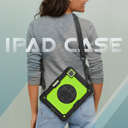 For iPad Pro 11 inch (2018) / Pro 11 inch (2020) Shockproof Black Silica Gel + Colorful PC Protective Tablet Case with Holder & Shoulder Strap & Hand Strap & Pen Slot, iPad Pro 11 inch (2018)
