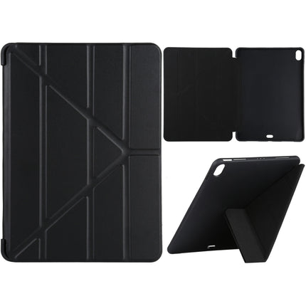 Millet Texture PU+ Silicone Full Coverage Leather Case with Multi-folding Holder for iPad Air (2020) 10.9 inch, For iPad Air (2020) 10.9 inch