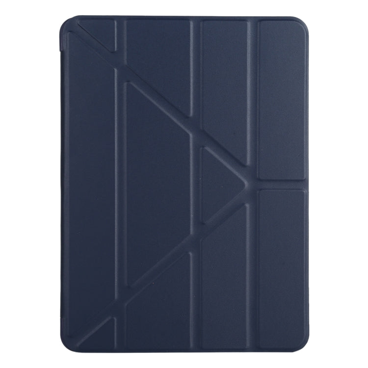 Funda de cuero con textura de mijo y silicona de cobertura total con soporte plegable múltiple para iPad Air (2020) de 10,9 pulgadas, para iPad Air (2020) de 10,9 pulgadas