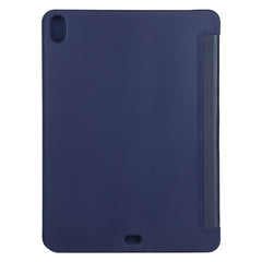 Funda de cuero con textura de mijo y silicona de cobertura total con soporte plegable múltiple para iPad Air (2020) de 10,9 pulgadas, para iPad Air (2020) de 10,9 pulgadas