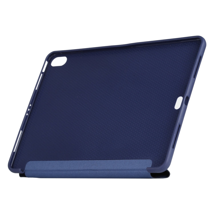 Funda de cuero con textura de mijo y silicona de cobertura total con soporte plegable múltiple para iPad Air (2020) de 10,9 pulgadas, para iPad Air (2020) de 10,9 pulgadas