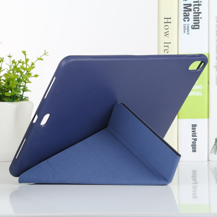 Funda de cuero con textura de mijo y silicona de cobertura total con soporte plegable múltiple para iPad Air (2020) de 10,9 pulgadas, para iPad Air (2020) de 10,9 pulgadas