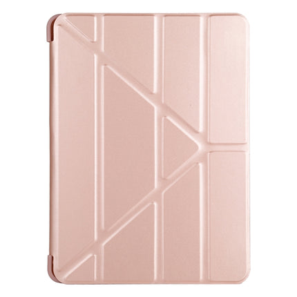 Funda de cuero con textura de mijo y silicona de cobertura total con soporte plegable múltiple para iPad Air (2020) de 10,9 pulgadas, para iPad Air (2020) de 10,9 pulgadas