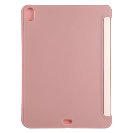 Funda de cuero con textura de mijo y silicona de cobertura total con soporte plegable múltiple para iPad Air (2020) de 10,9 pulgadas, para iPad Air (2020) de 10,9 pulgadas